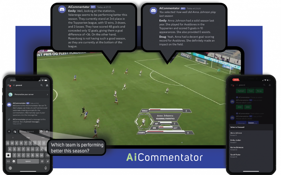 Redesigning the commentary role in football games with AI